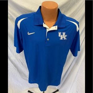 Blue Nike Elite Dri-Fit Kentucky Wildcats polo